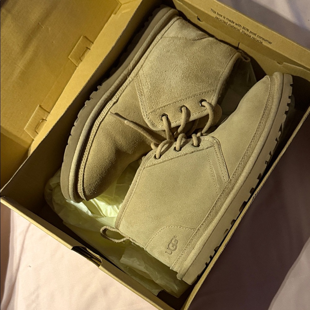 UGG Men's Beige Chukka Boots